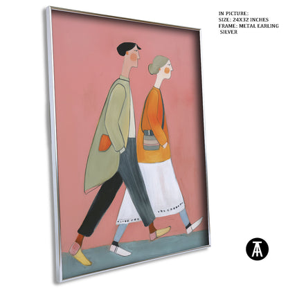 Artwork in Metal Earling Silver Frame