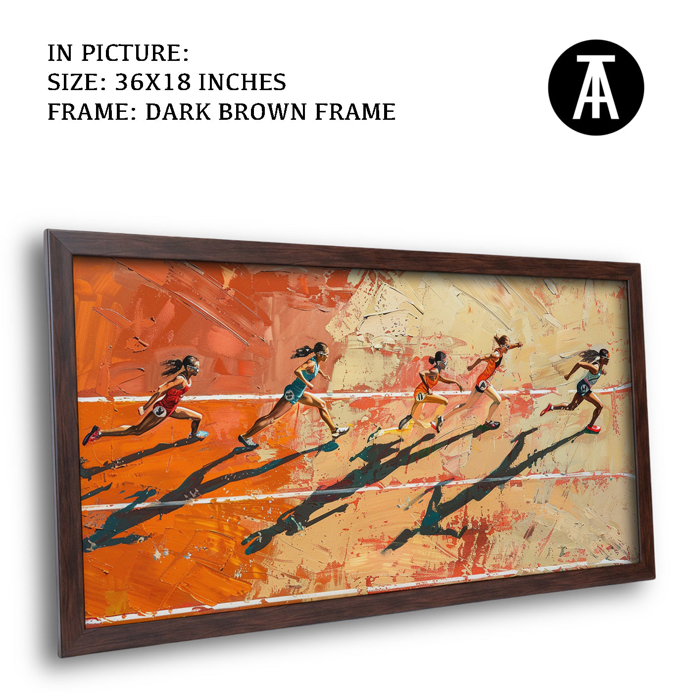 Artwork in Metal Champagne Gold Frame