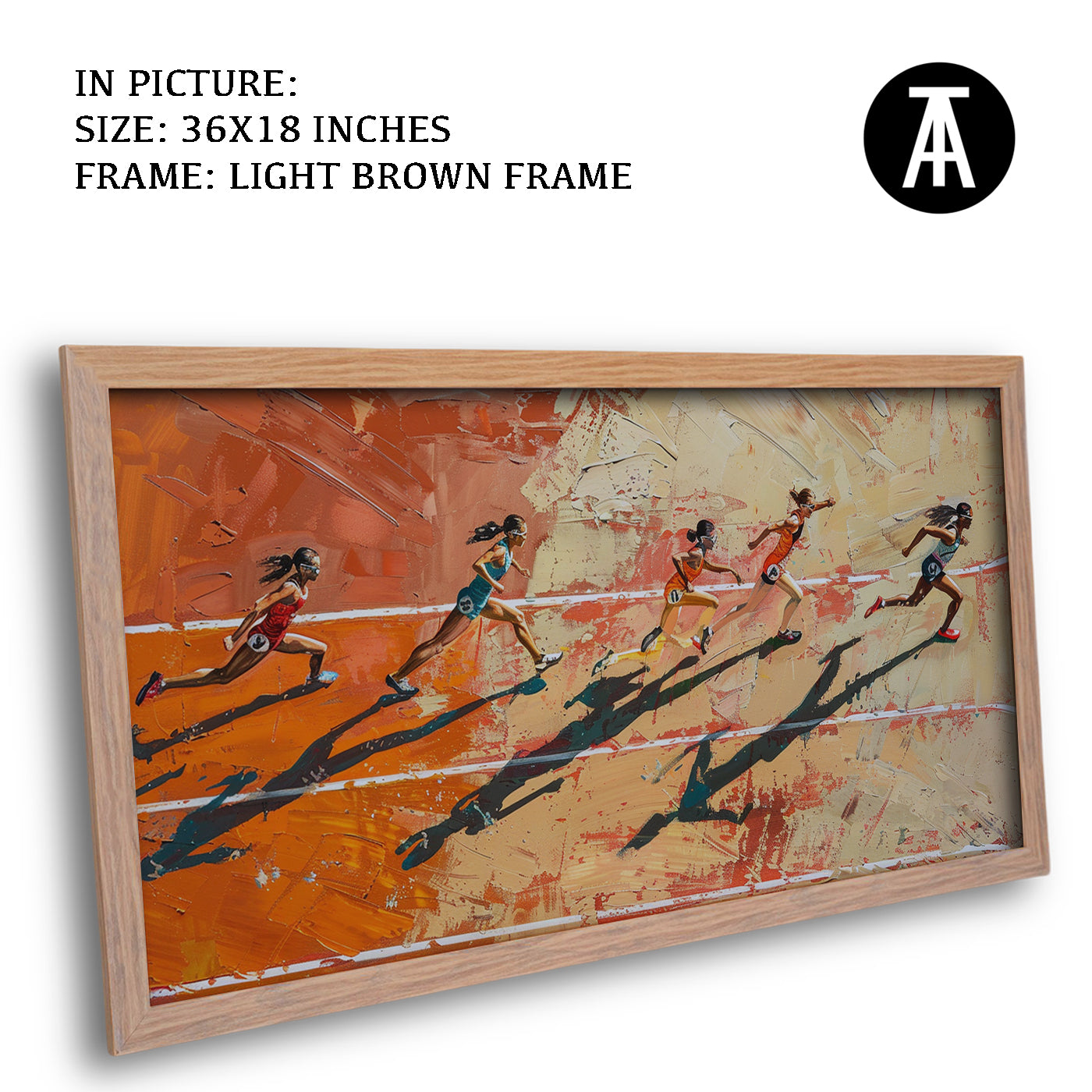Artwork in Dark Brown Frame