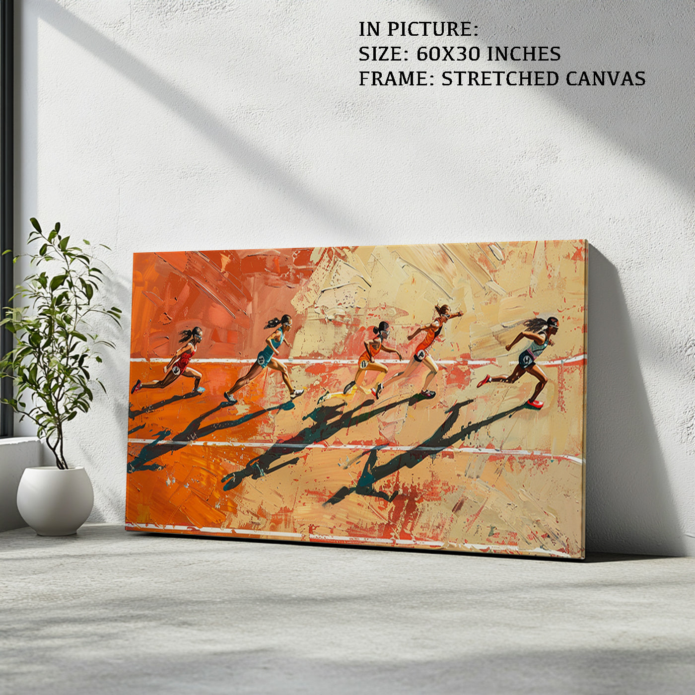 Artwork in Natural Wood Frame