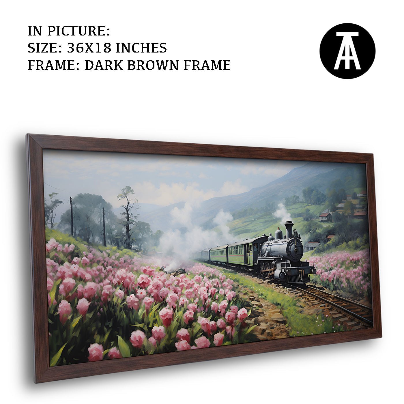 Artwork in Metal Champagne Gold Frame