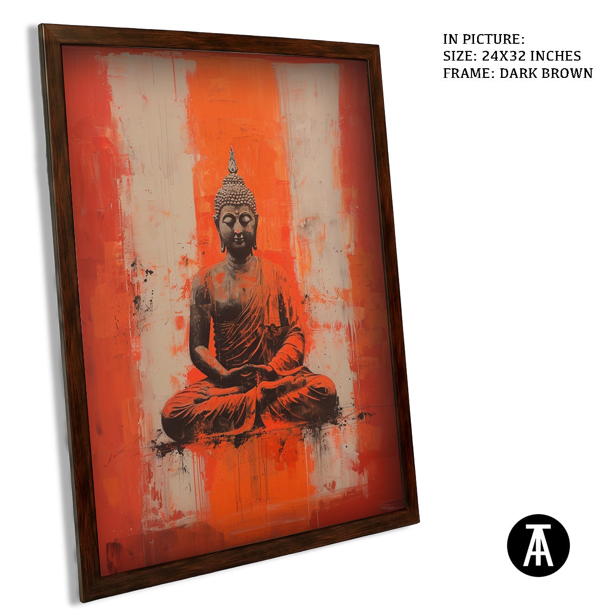 Artwork in Metal Champagne Gold Frame