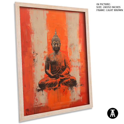 Artwork in Dark Brown Frame