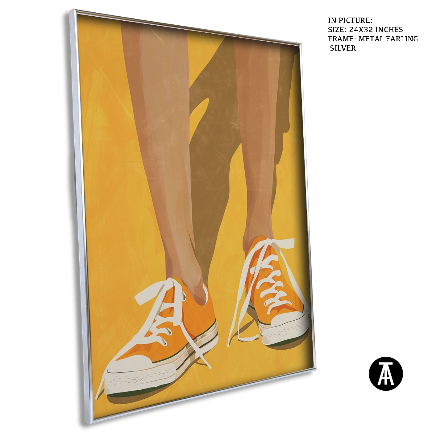 Artwork in Metal Earling Silver Frame