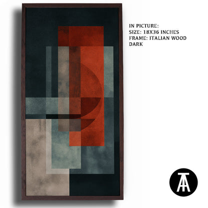 Artwork in Dark Wood Frame