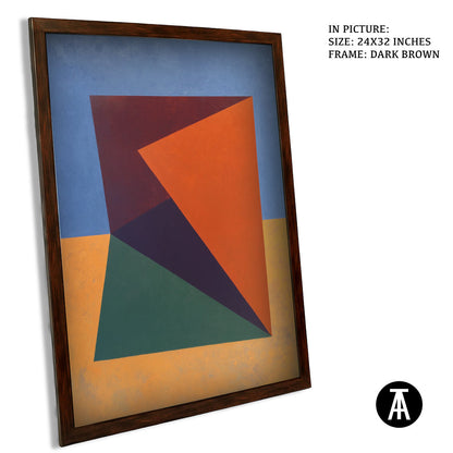 Artwork in Dark Brown Frame