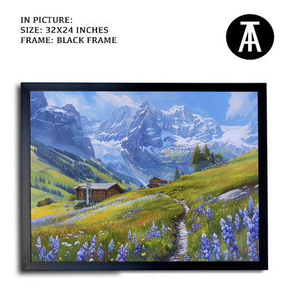 Artwork in Metal Earling Silver Frame