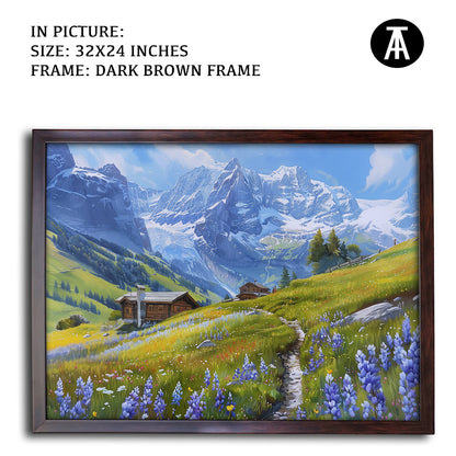 Artwork in Metal Champagne Gold Frame