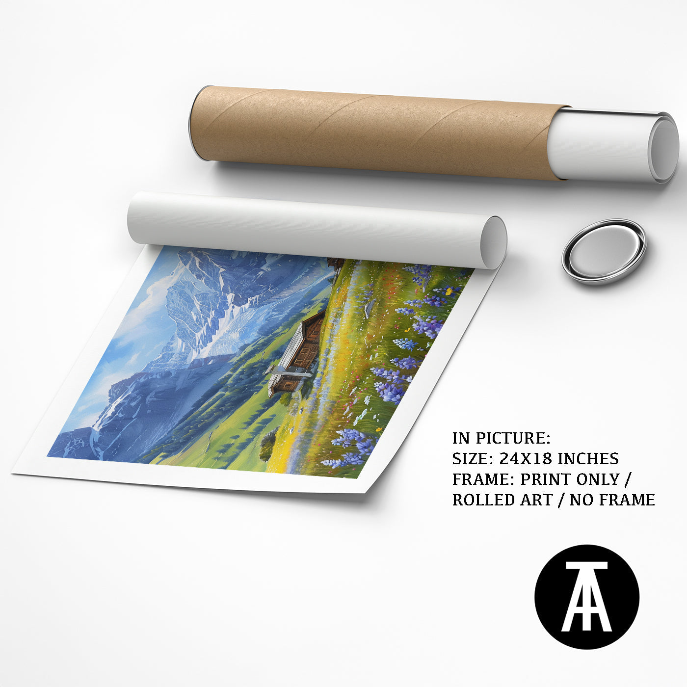 Artwork as Print Only or Rolled Art