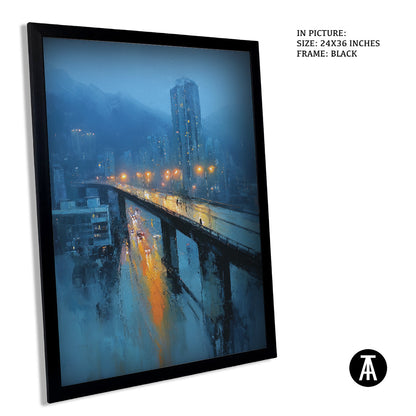 Artwork in Metal Earling Silver Frame