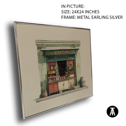 Artwork in Metal Earling Silver Frame