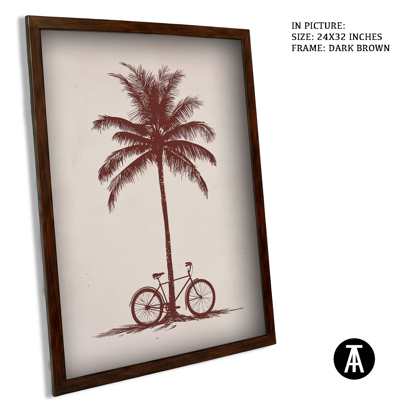 Artwork in Metal Champagne Gold Frame