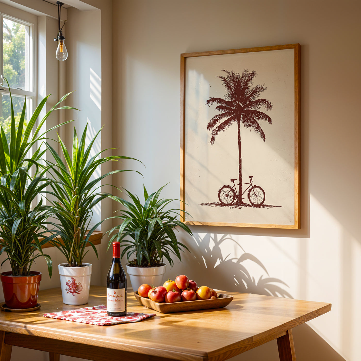 Floral Artwork in a Lifestyle Setting