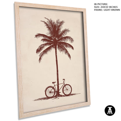 Artwork in Dark Brown Frame