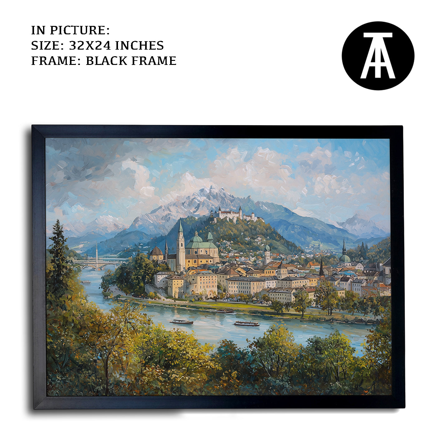 Artwork in Metal Earling Silver Frame