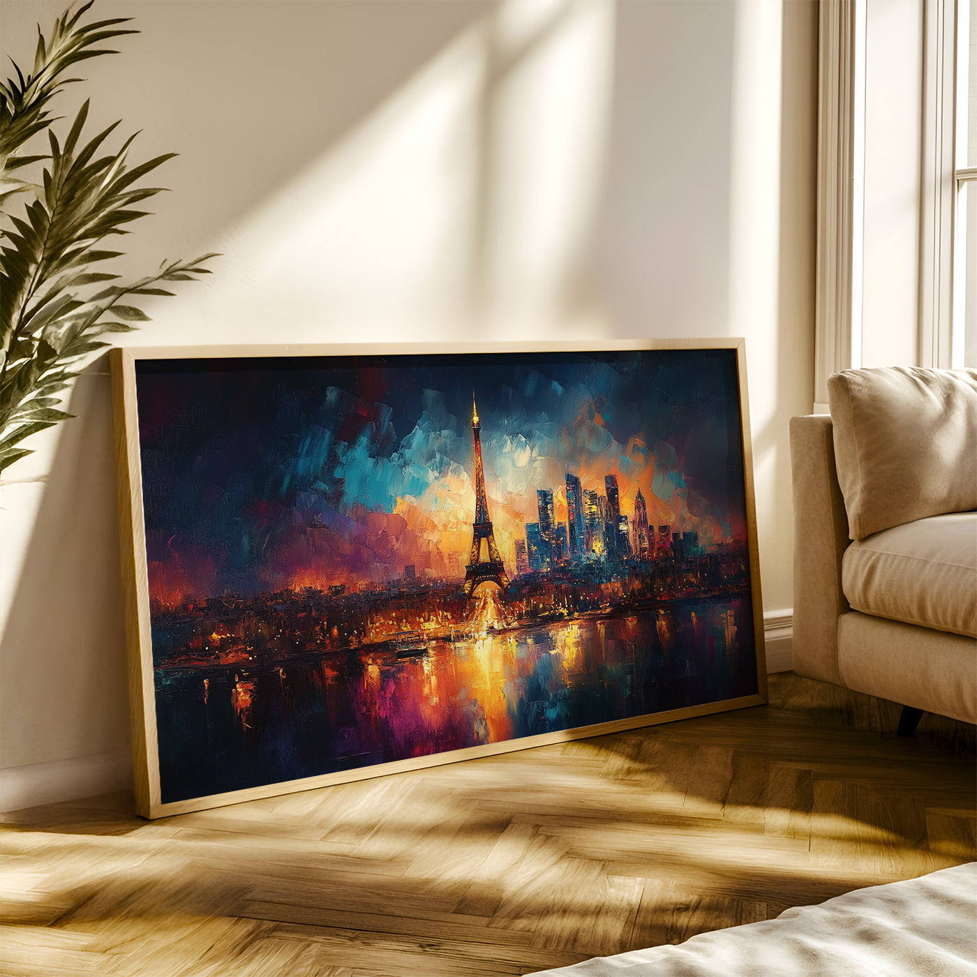 Modern Art Painting in a Lifestyle Setting
