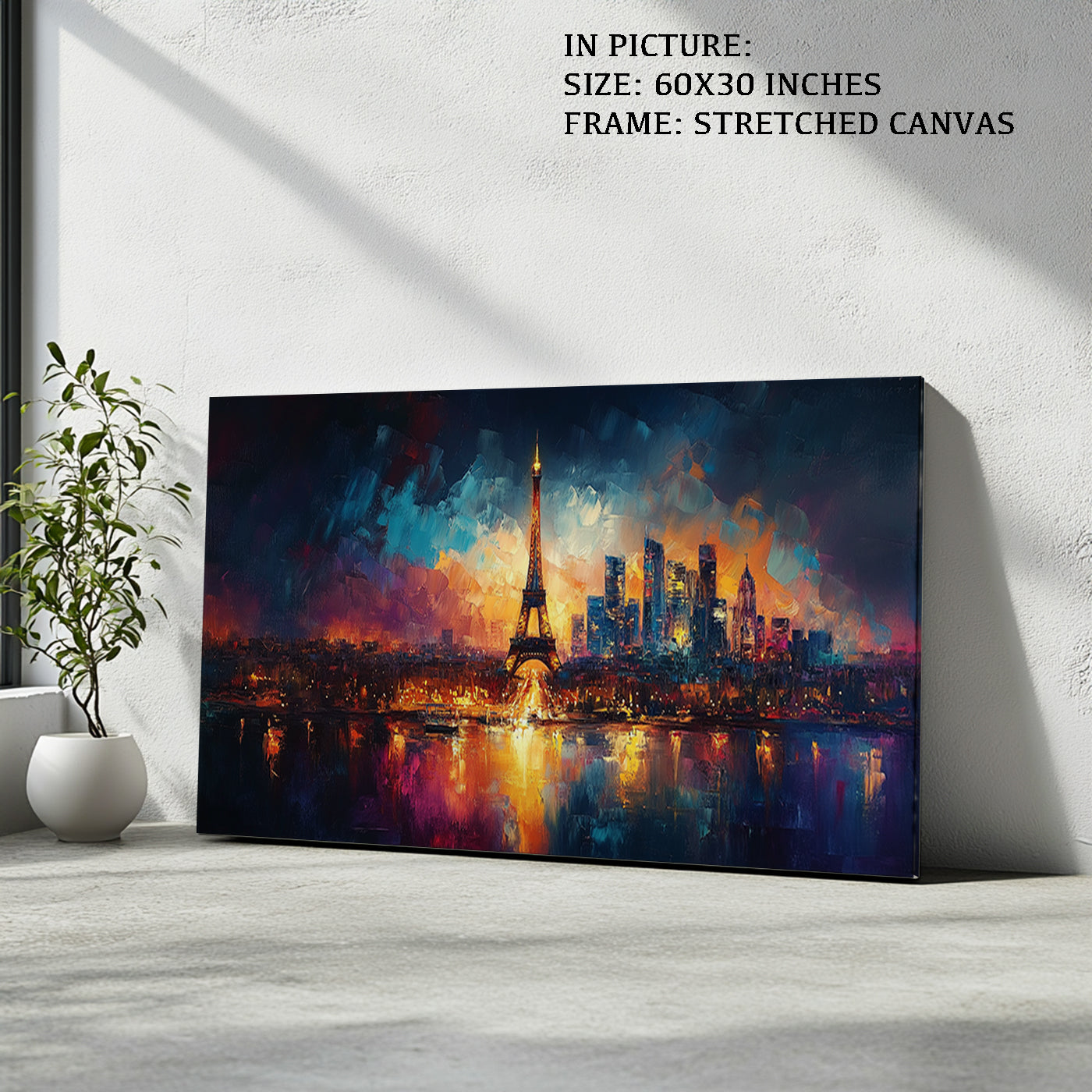 Artwork in Natural Wood Frame