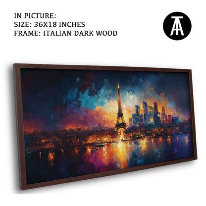 Artwork in Dark Wood Frame
