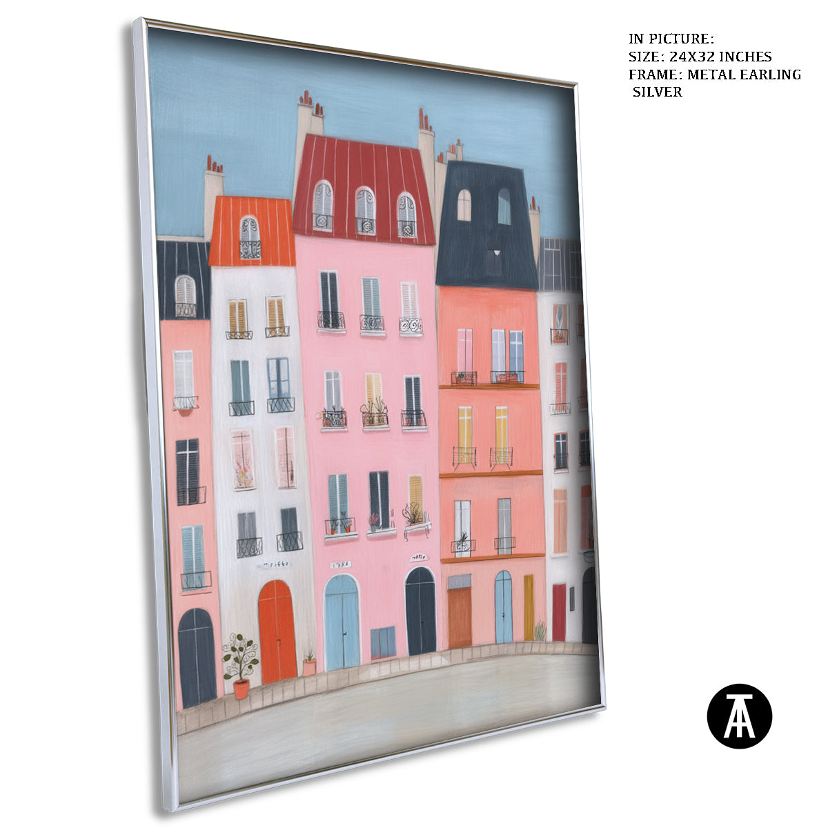 Artwork in Metal Earling Silver Frame