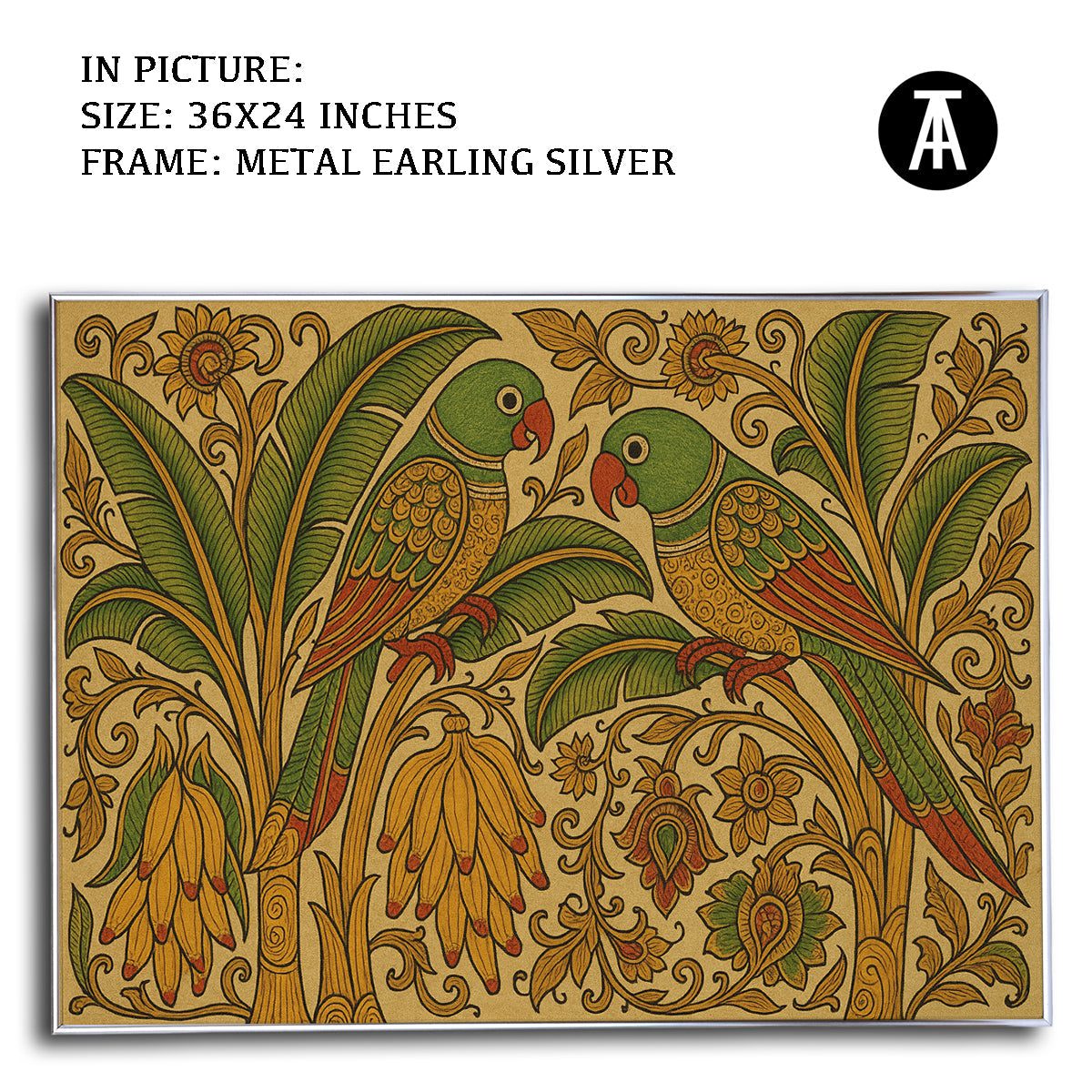 Artwork in Metal Earling Silver Frame