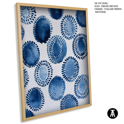 Artwork in Natural Wood Frame