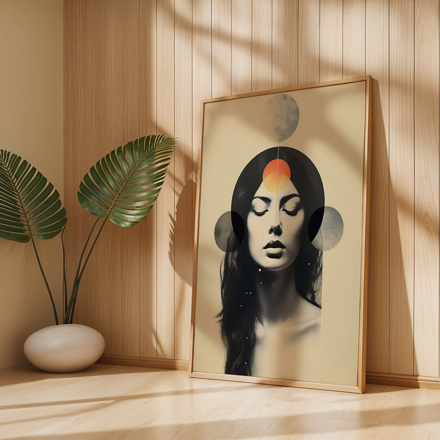 Boho Painting in a Lifestyle Setting