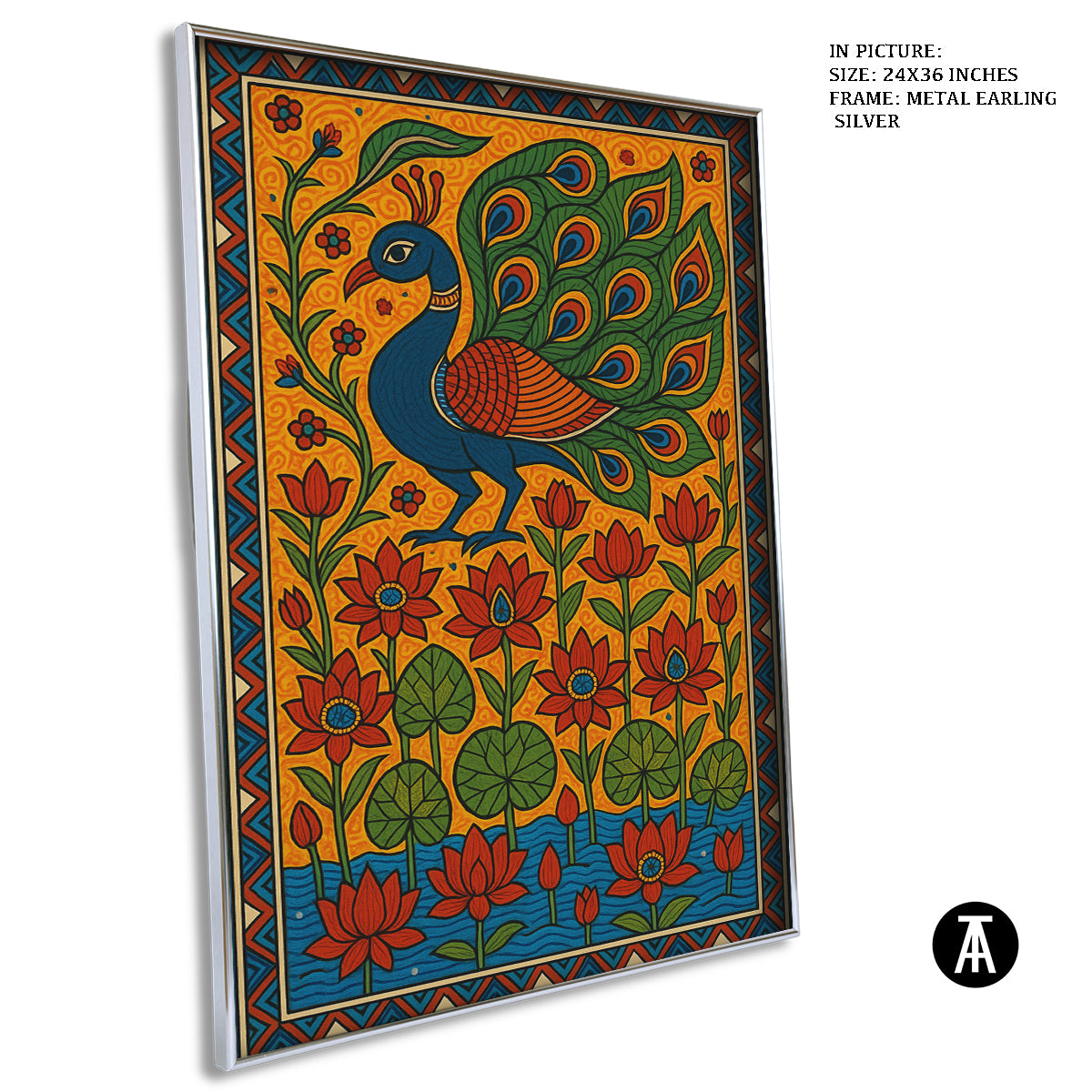 Artwork in Metal Earling Silver Frame