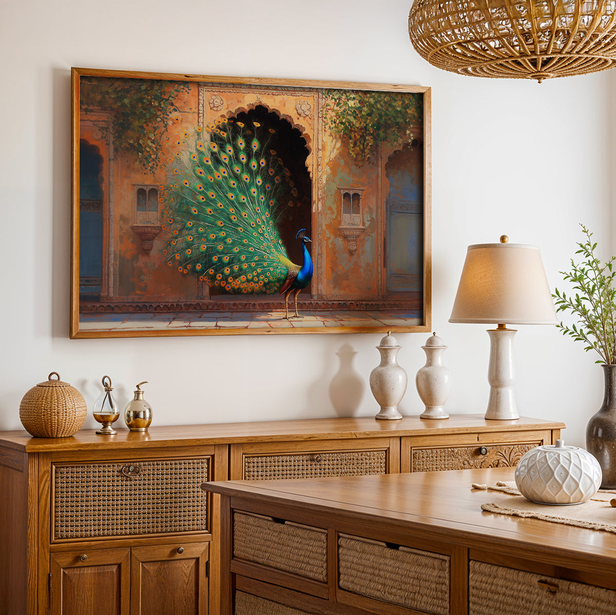 Heritage Indian Painting in a Lifestyle Setting