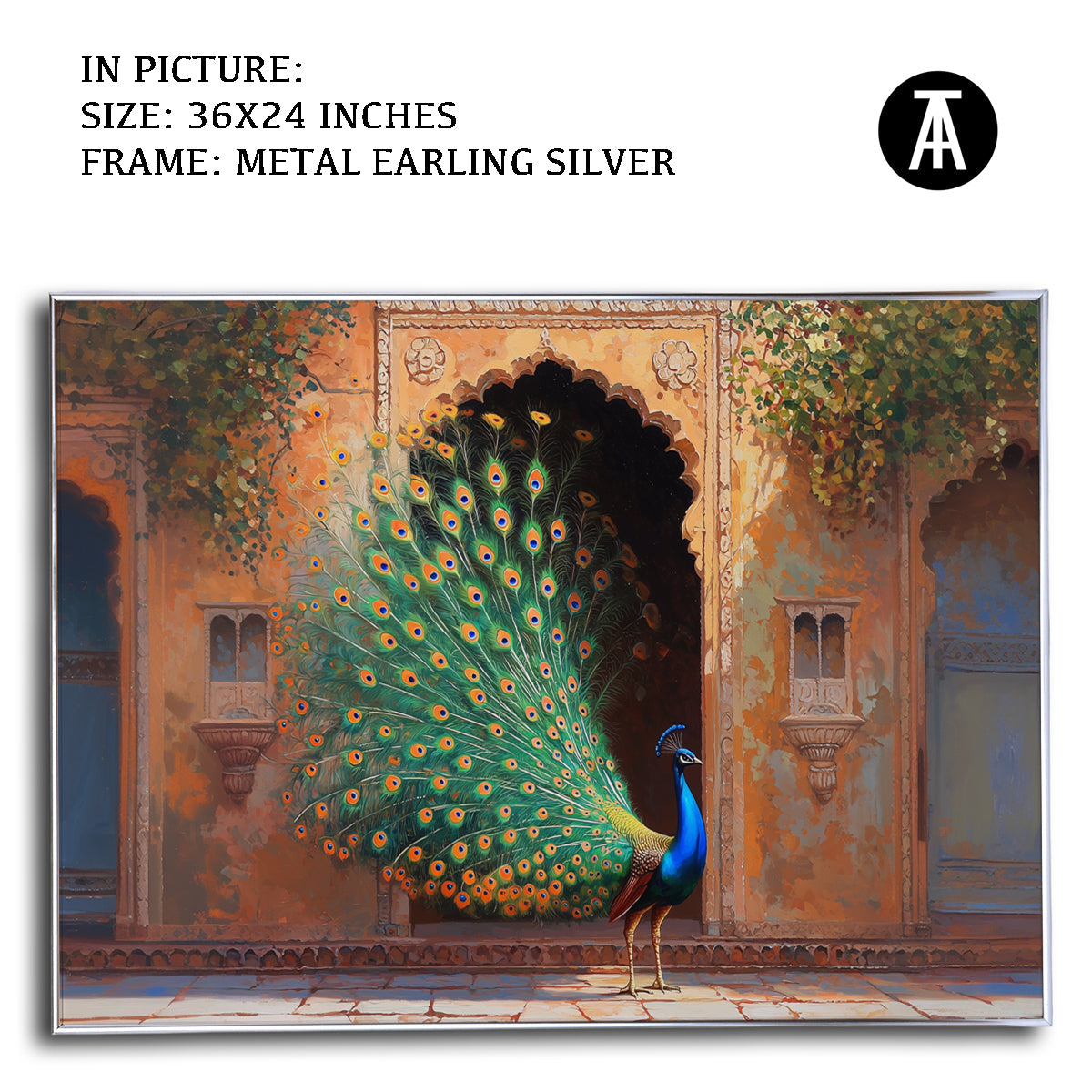 Artwork in Metal Earling Silver Frame