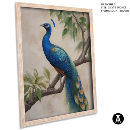 Artwork in Dark Brown Frame