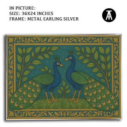 Artwork in Metal Earling Silver Frame