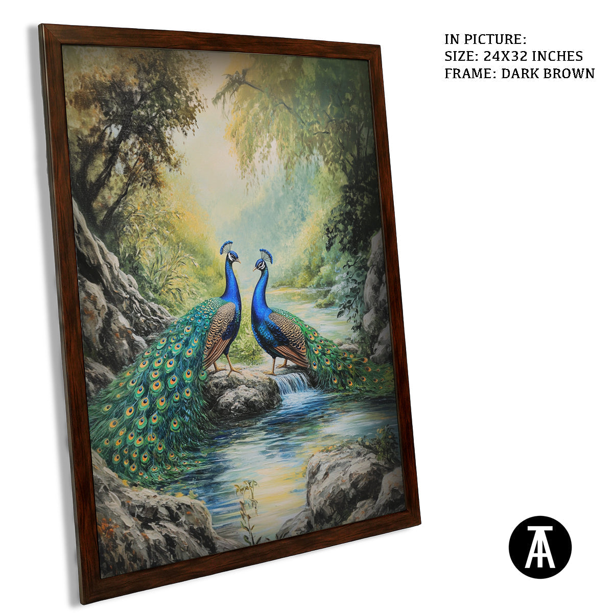 Artwork in Metal Champagne Gold Frame