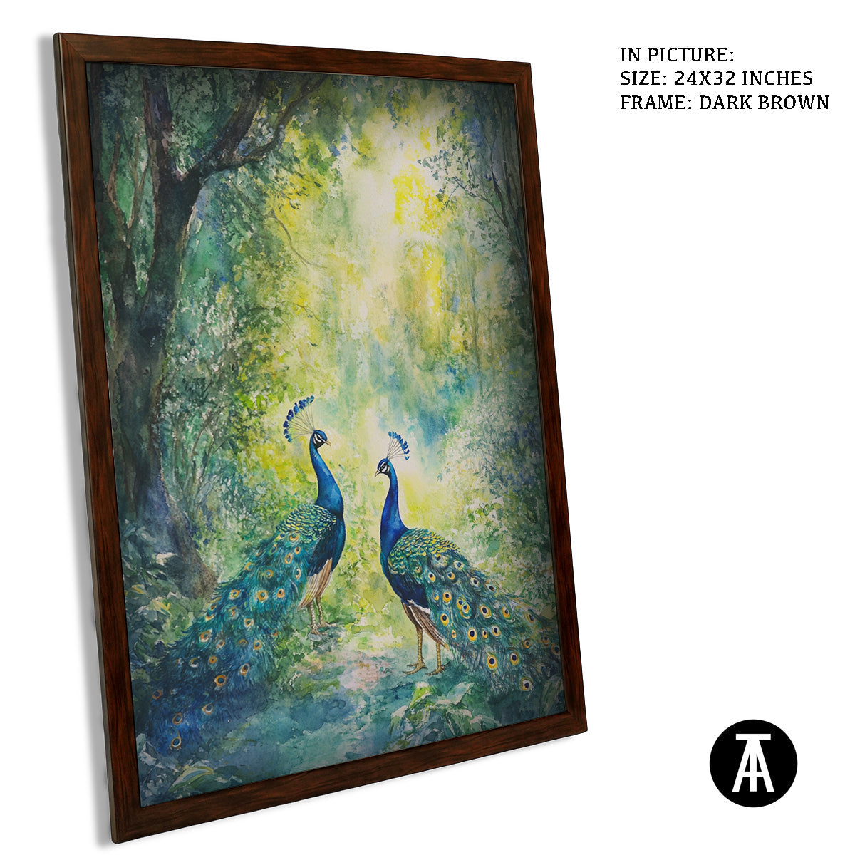 Artwork in Metal Champagne Gold Frame