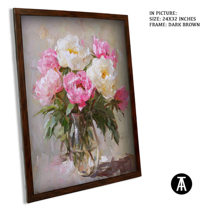 Artwork in Metal Champagne Gold Frame