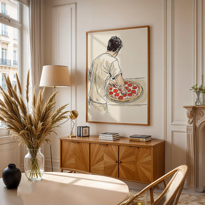 Minimalist Painting in a Lifestyle Setting