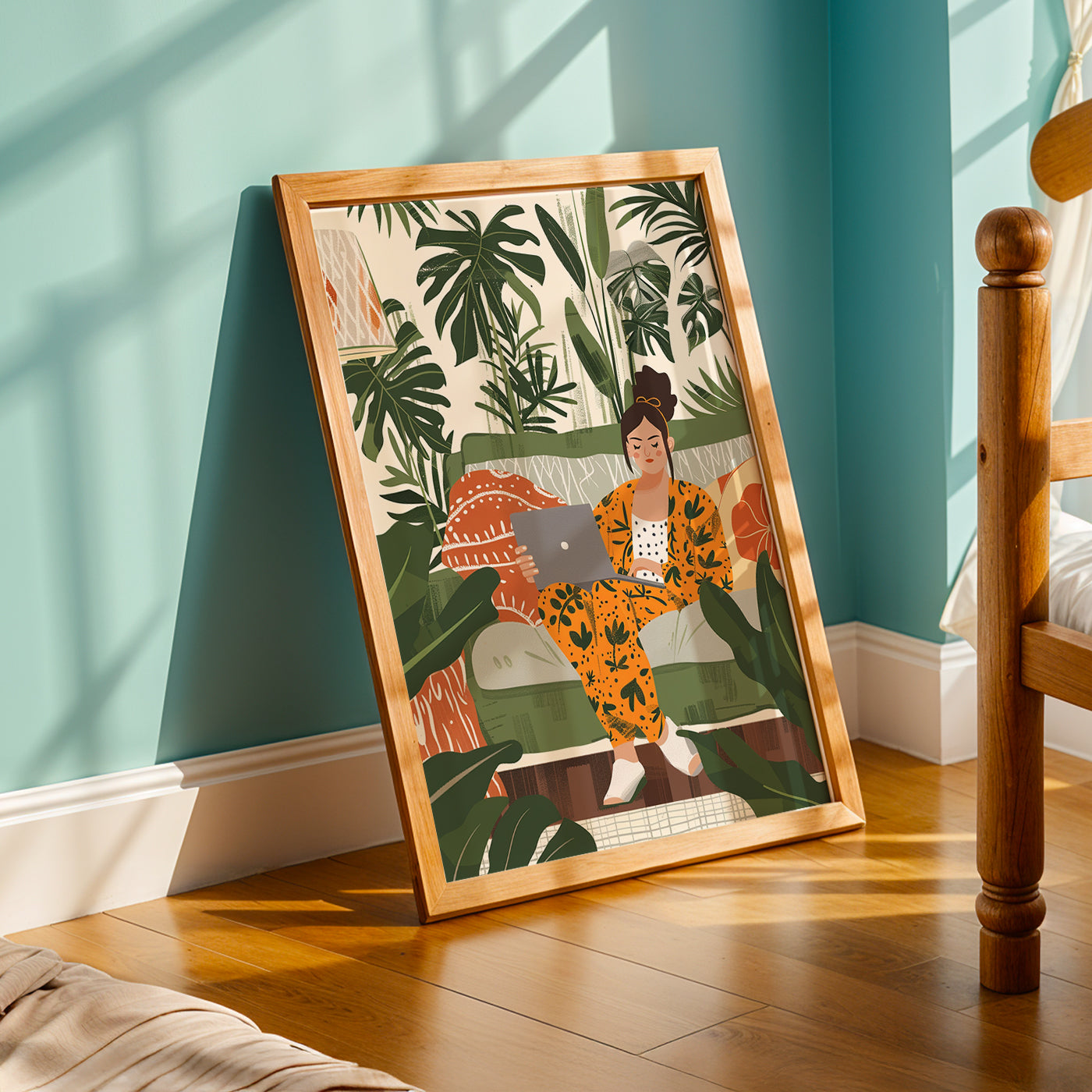 Praha Bohemian Artwork in a Lifestyle Setting