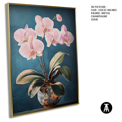 Artwork in Light Brown Frame