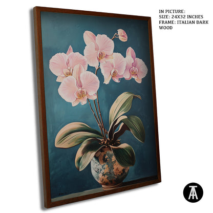 Artwork in Dark Wood Frame