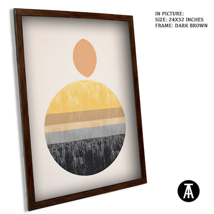 Artwork in Metal Champagne Gold Frame