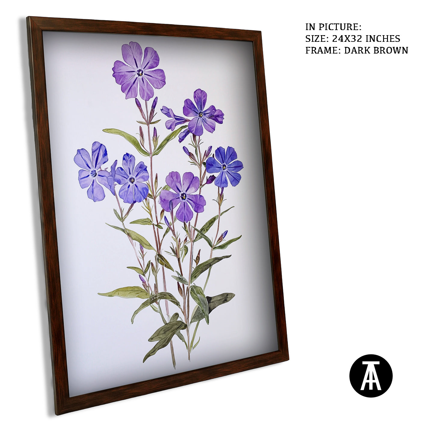 Artwork in Metal Champagne Gold Frame