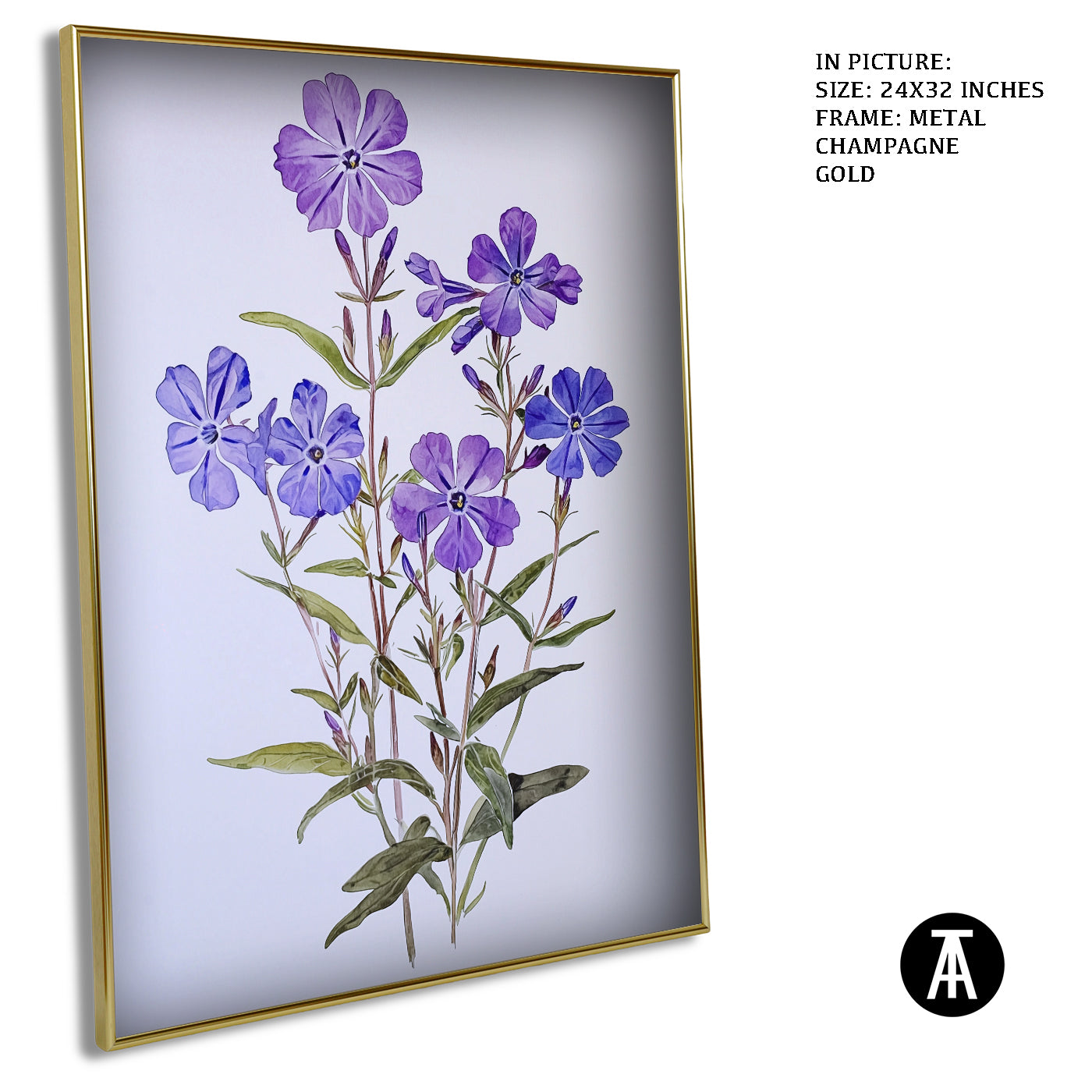 Artwork in Light Brown Frame