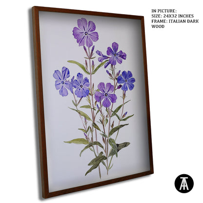 Artwork in Dark Wood Frame
