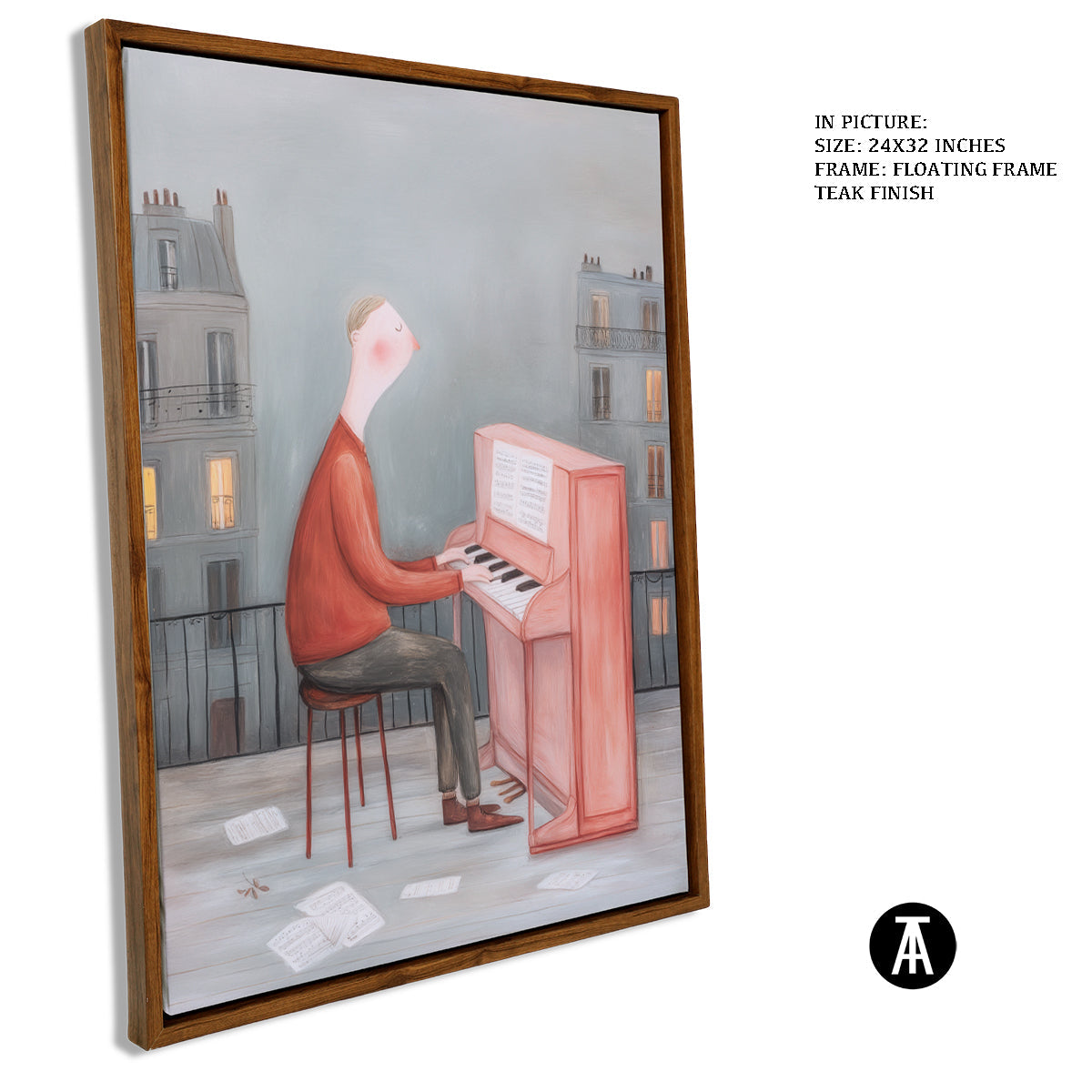 Artwork in Floating Frame
