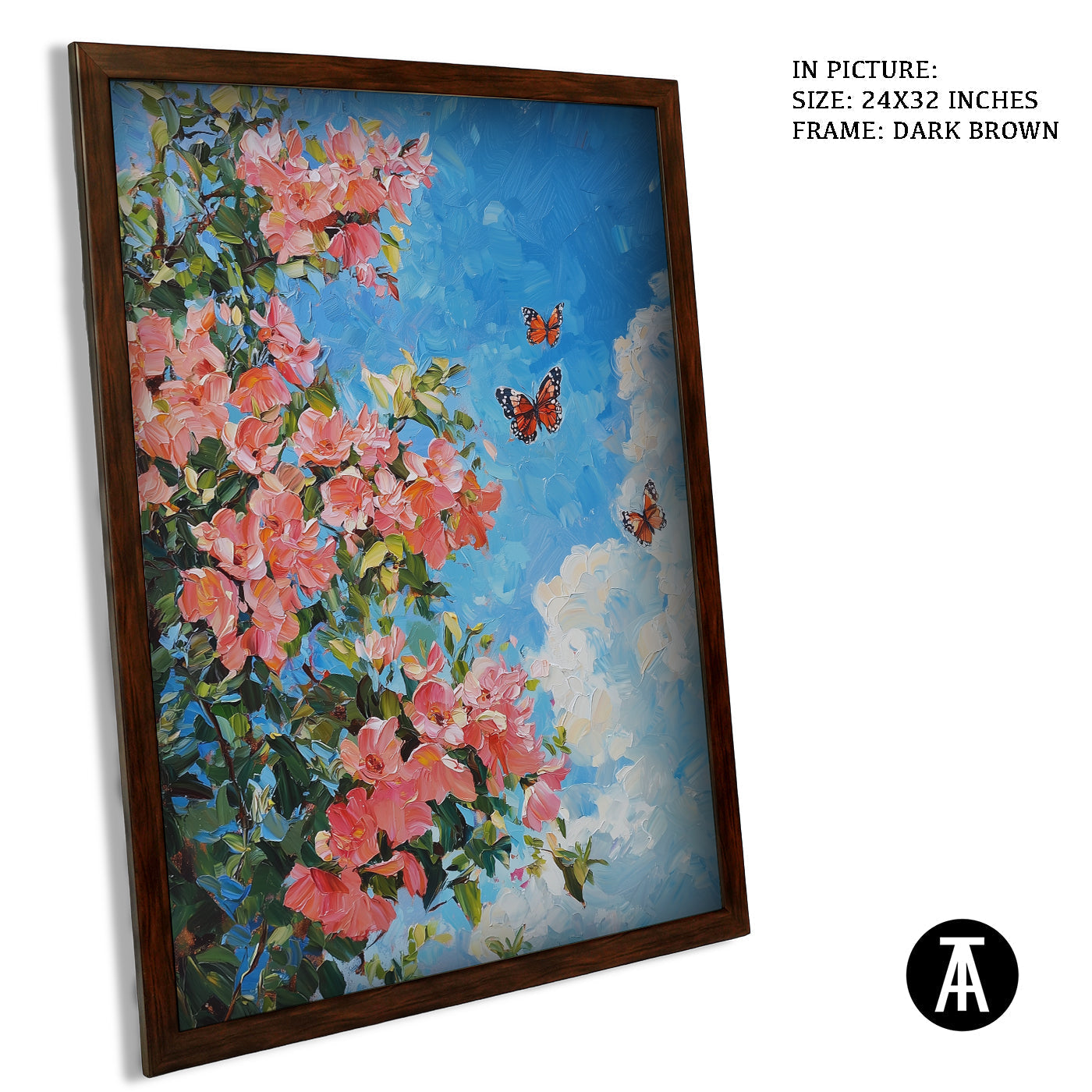 Artwork in Metal Champagne Gold Frame
