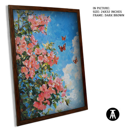 Artwork in Metal Champagne Gold Frame
