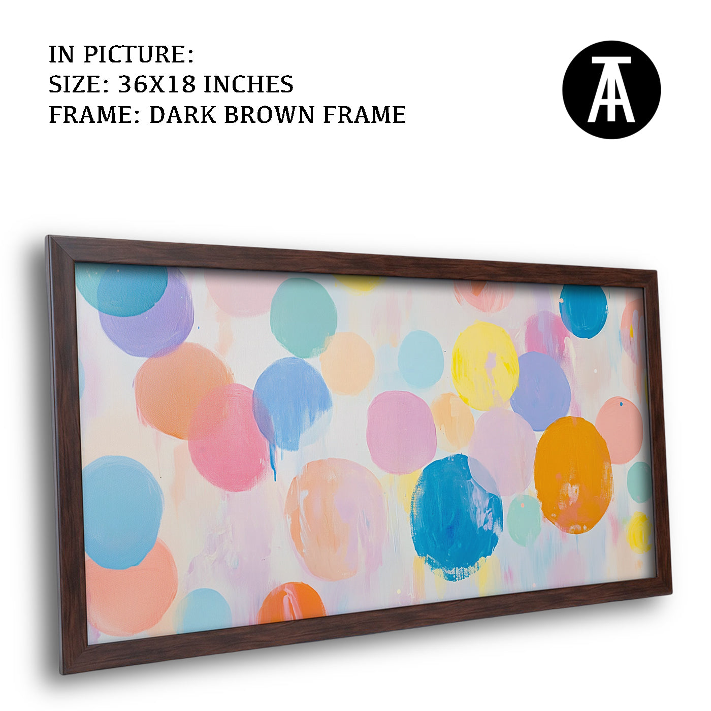 Artwork in Metal Champagne Gold Frame