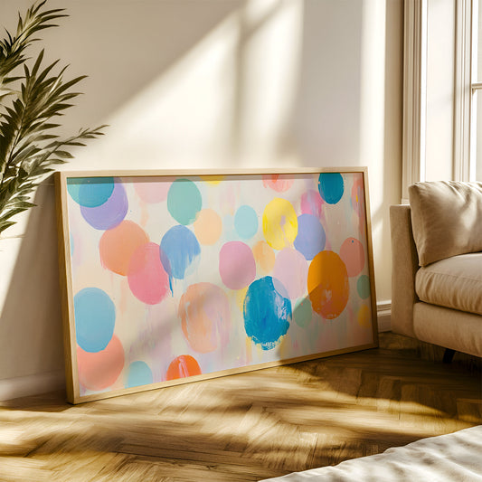 Modern Art Painting in a Lifestyle Setting