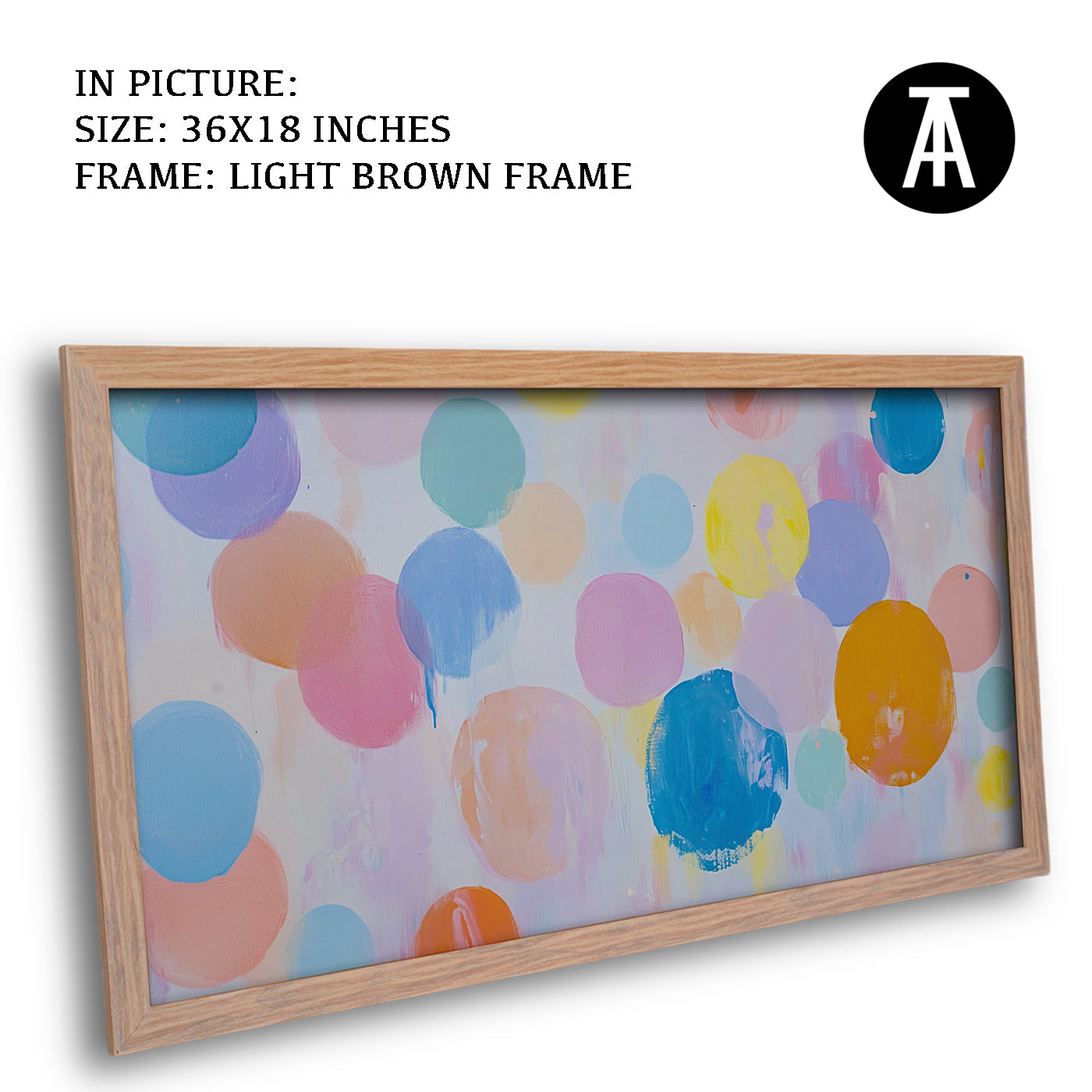 Artwork in Dark Brown Frame