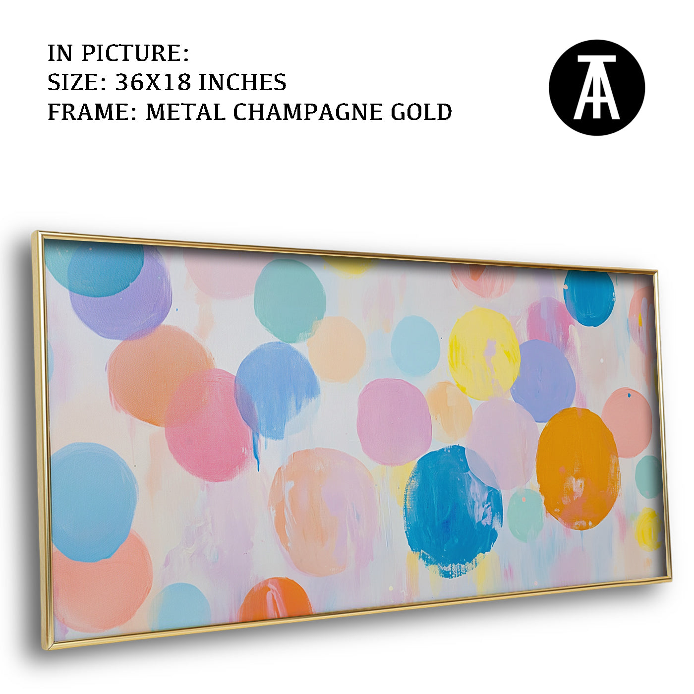 Artwork in Light Brown Frame