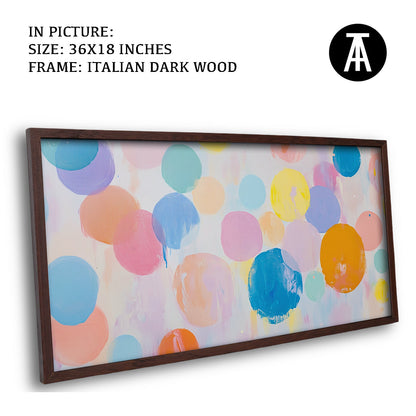 Artwork in Dark Wood Frame